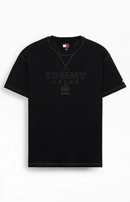Tommy Jeans Black Tonal Crest T-Shirt