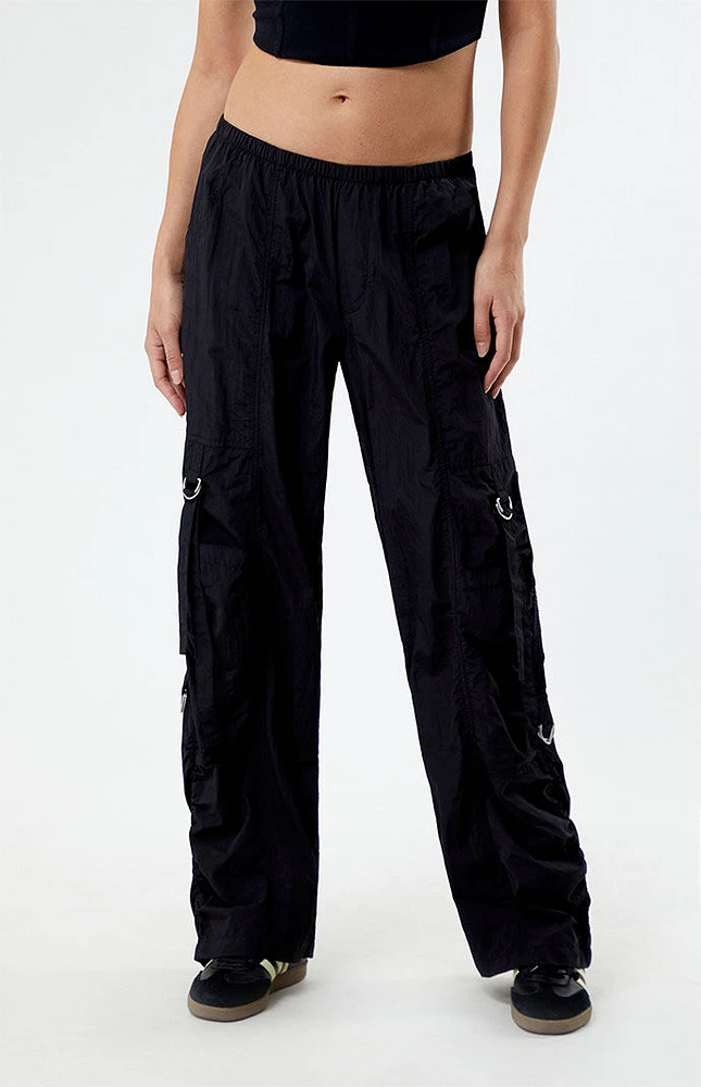 Ruched Low Rise Pull-On Pants