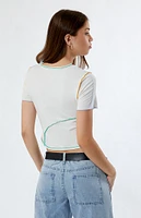 CIRCUS NY Kacey Gardenia Cropped T-Shirt