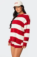 Edikted Riley Oversized Striped Sweater