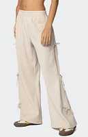 Edikted Claudette Baggy Ribbon Sweatpants