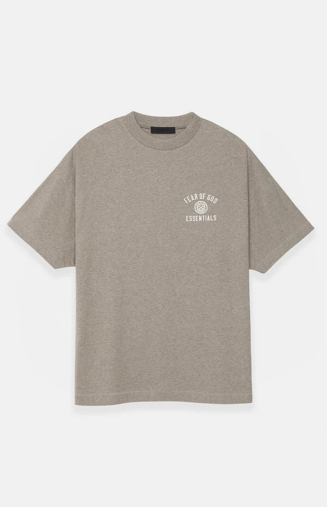 Fear of God Essentials Heather Grey University Crew Neck T-Shirt