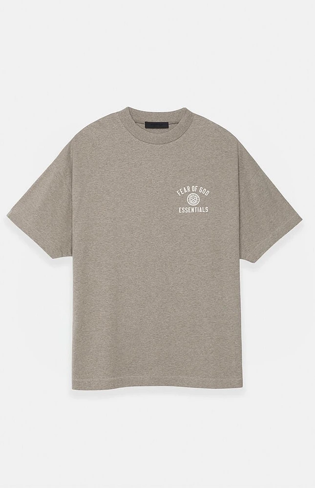 Fear of God Essentials Heather Grey University Crew Neck T-Shirt