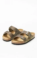 Birkenstock Arizona Mixed Leather Sandals Thyme