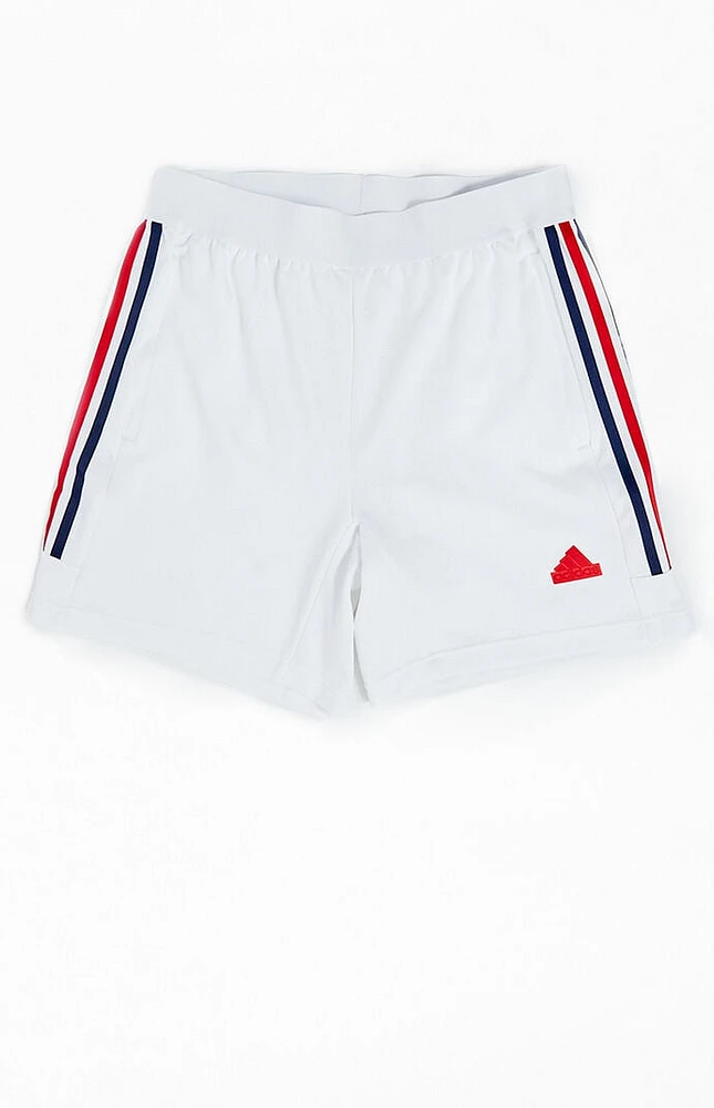 adidas White & Navy Tiro House Of Nations Pack Shorts