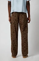 Pacsun Dylan Floral Baggy Carpenter Jeans