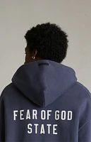 Fear of God Essentials Marine Heavy Fleece University Full Zip Hoodie