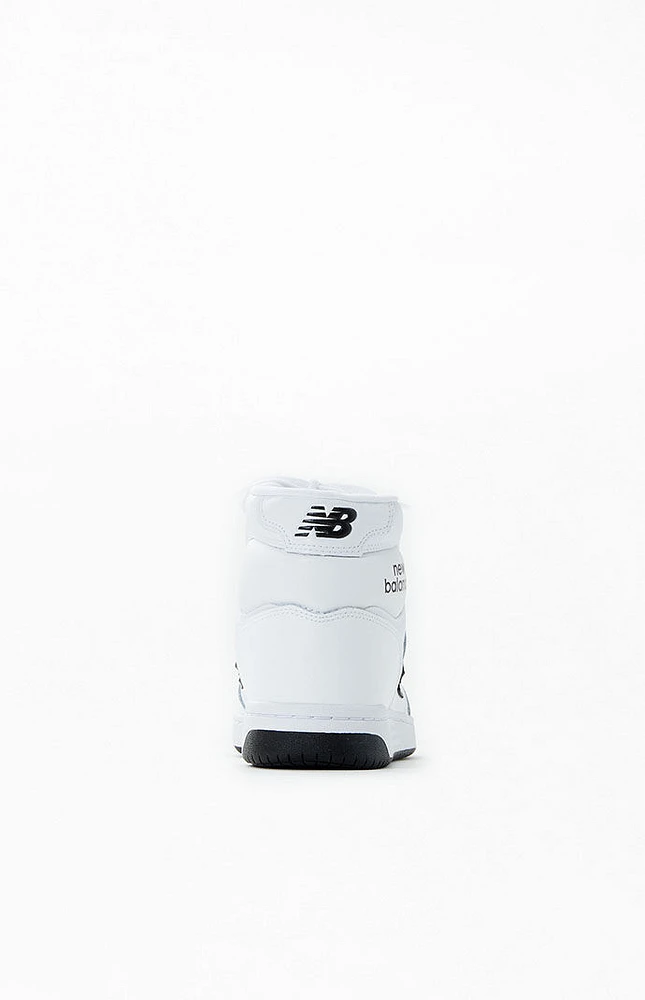 New Balance White BB480 High Top Shoes