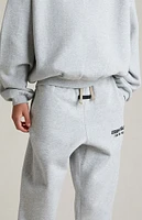 Fear of God Essentials Kids Light Heather Grey Fleece Sweatpants