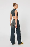 ABRAND 95 Paneled Low Rise Baggy Jeans