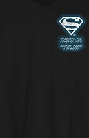 Superman Lightning Oversized Graphic T-Shirt