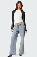 Edikted Wynn Low Rise Oversized Jeans