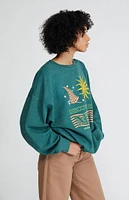 Golden Hour Discover Your Mind Oversized Sweatshirt