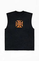 West Coast Choppers Overspray Logo Cutoff Muscle T-Shirt