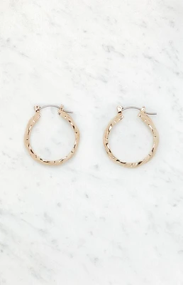 LA Hearts Braided Medium Hoop Earrings