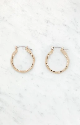 LA Hearts Braided Medium Hoop Earrings