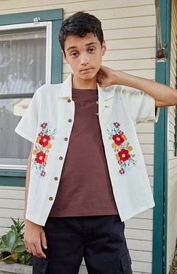 PacSun Kids Embroidered Camp Shirt