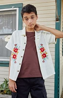 PacSun Kids Embroidered Camp Shirt