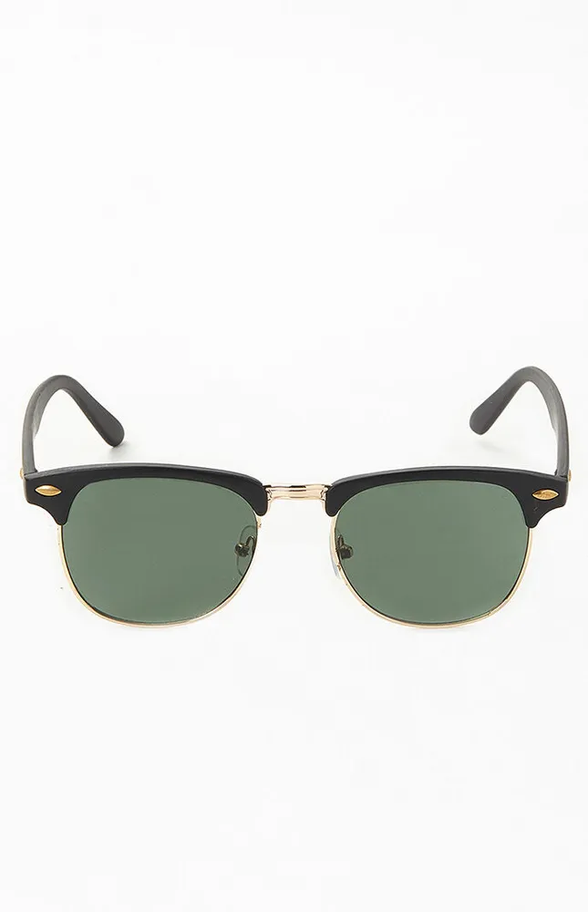PacSun Small Metal Fifty-Fifty Sunglasses