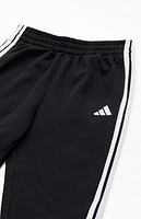 adidas Kids Essentials Black 3 Stripes Jogger Sweatpants