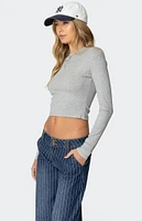 Edikted Mikayla Ribbed Knit Top