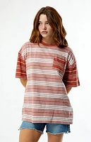 Outer Banks Adventure Stripe Oversized T-Shirt