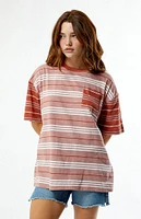 Outer Banks Adventure Stripe Oversized T-Shirt