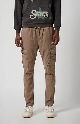 PacSun Stretch Taupe Slim Cargo Pants