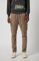 PacSun Stretch Taupe Slim Cargo Pants