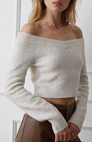 LA Hearts Poppy Off-The-Shoulder Sweater