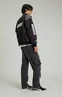 PacSun Black Wash Baggy Cargo Jeans