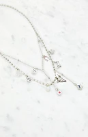 LA Hearts Western Layered Charm Necklace