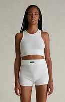 Fear of God Essentials Women's Cloud White Knit Boxer Shorts