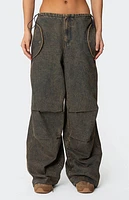 Edikted Regine Oversized Parachute Jeans