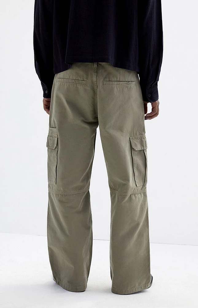 PacSun Olive Extreme Baggy Cargo Jeans