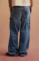 RARE DNM EDIT Dark Blue Carpenter Extreme Baggy Jeans