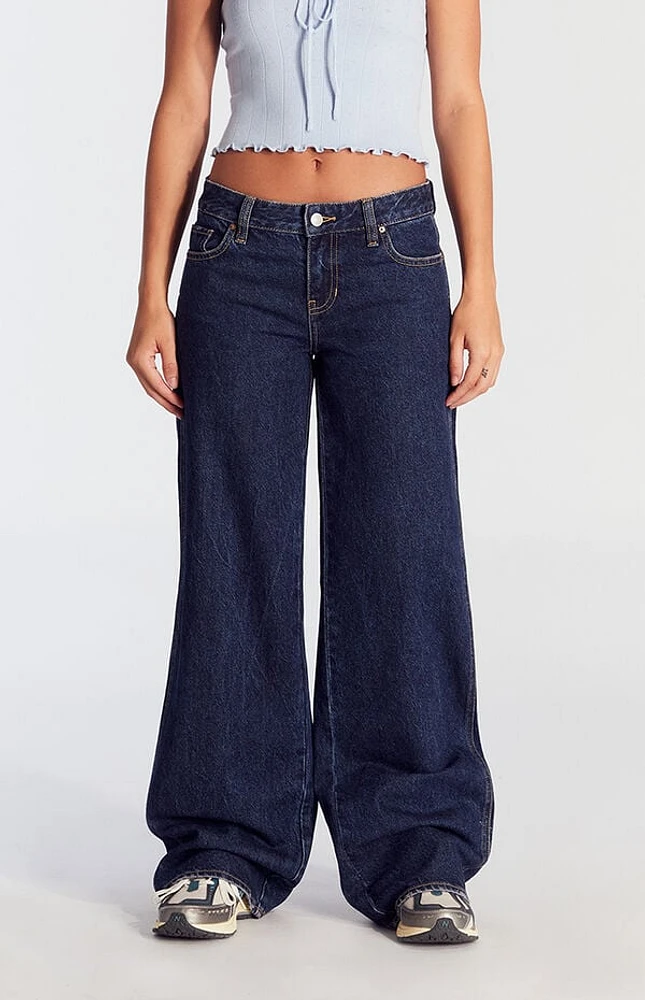 Pacsun Casey Low Rise Baggy Jeans Dark Indigo