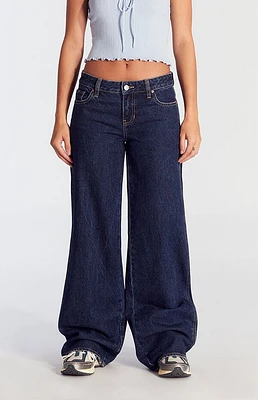 Pacsun Casey Low Rise Baggy Jeans Dark Indigo