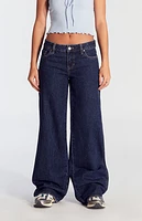 Pacsun Casey Low Rise Baggy Jeans Dark Indigo