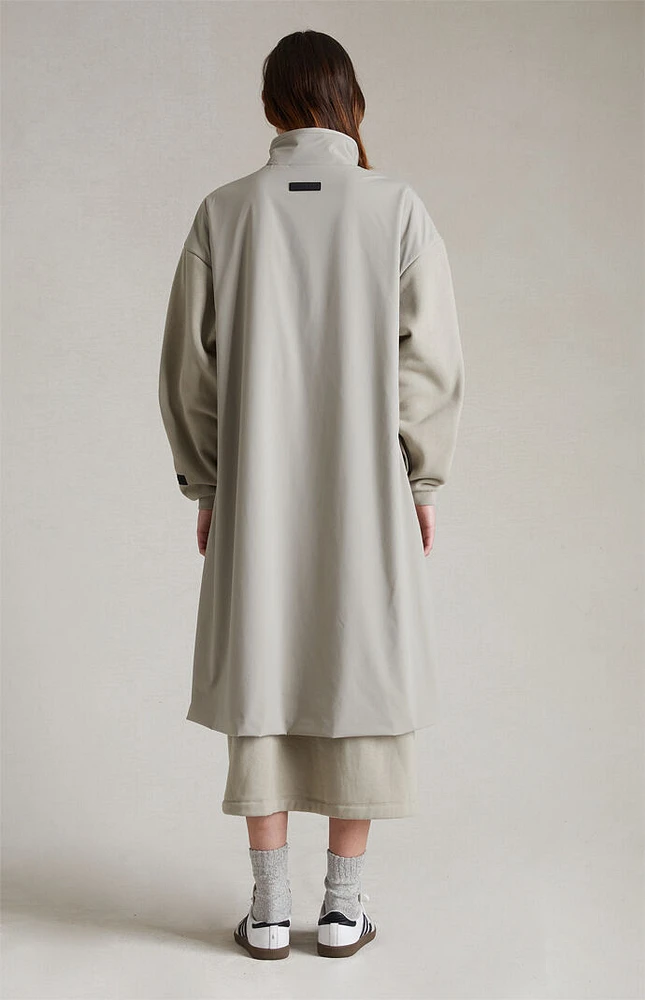 Fear of God Essentials Women's Seal Nylon Fleece Mock Neck Sweater Dress