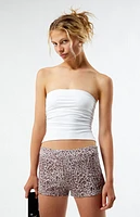 Pacsun Leopard Print Micro Shorts