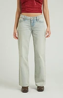 Pacsun Light Indigo Tint Low Rise Girlfriend Jeans