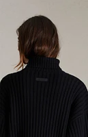 Fear of God Essentials Women's Jet Black Turtleneck Sweater