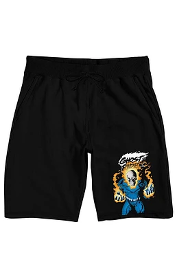 Ghost Rider Fiery Character Sweat Shorts
