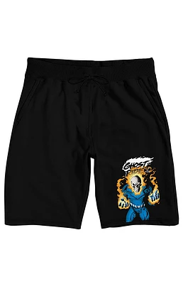 Ghost Rider Fiery Character Sweat Shorts