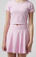 PAC 1980 Kids WHISPER Active Pink Crossover Mini Skort