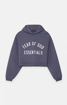 Fear of God Essentials Women's Marine Fleece Cropped Hoodie