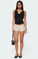 Edikted Twyla Polka Dot Stretch Shorts