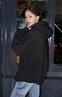 John Galt Black Christy Northshore Oversized Hoodie