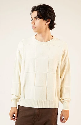 PacSun Tonal Checkerboard Jacquard Sweater